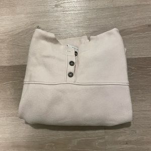 SOLD - Cozy Zara Henley sweater / crew neck sweatshirt - size medium